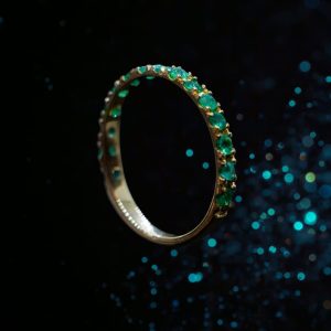 Churumbela de Oro 18k con Esmeraldas Colombianas