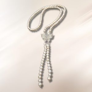 Collar de Perlas de Mallorca con Plata Platinada