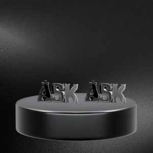 Mancuernillas Personalizadas con Iniciales en Plata Platinada